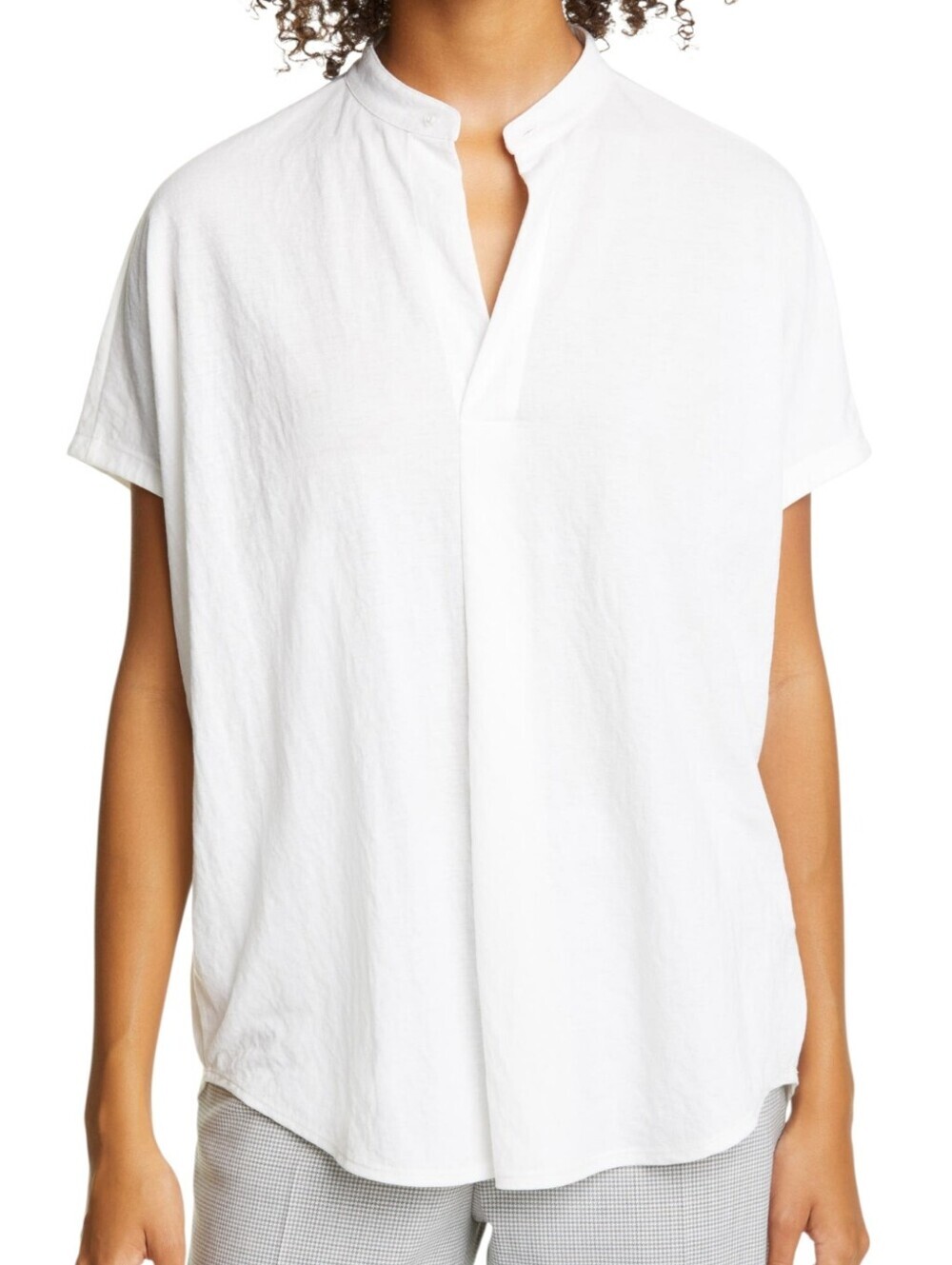 Club Monaco Jandina Shirt White Womens Small Minimalist